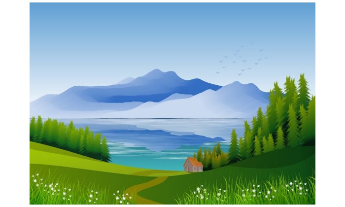 Illustration Landscape Nature Background Wallpape